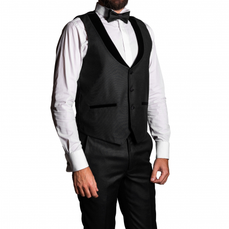 Costum Ceremonie Slim Negru C11 [3]