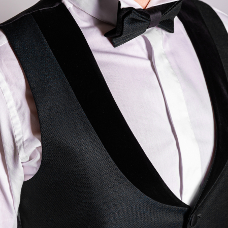 Costum Ceremonie Slim Negru C11 [4]