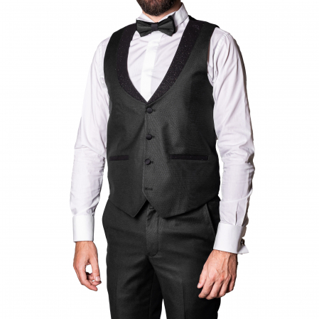Costum Ceremonie Slim Negru C9 [7]