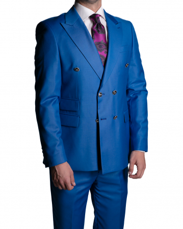Costume - Costum Office Slim Albastru-Cyan