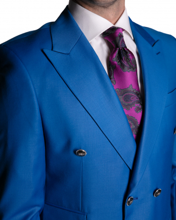 Costum Office Slim Albastru-Cyan [1]