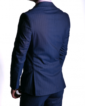 Costum Office Slim Bleumarin cu Vestă [2]
