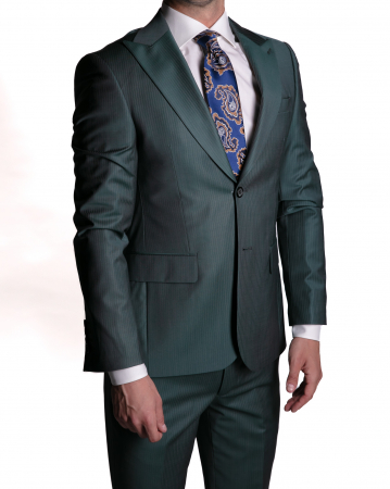 Costume - Costum Office Slim Cyan