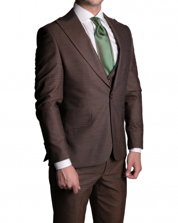 Costume - Costum Office Slim Maro cu Vestă