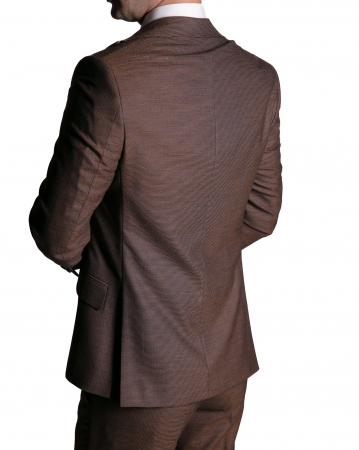 Costum Office Slim Maro cu Vestă [2]