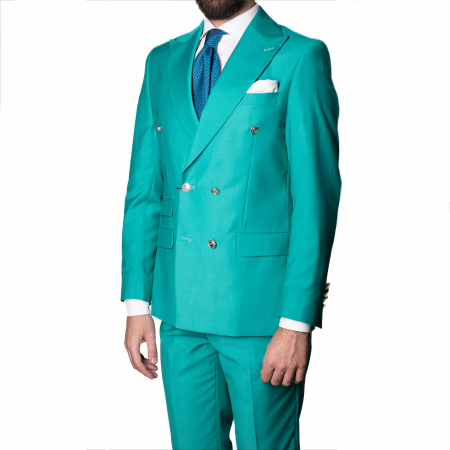 Costume - Costum Office Slim Turcoaz