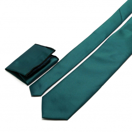 Cravate - Cravată texturată verde închis