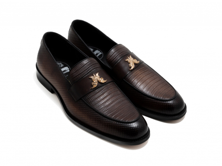 Pantofi - Loafers din piele maro