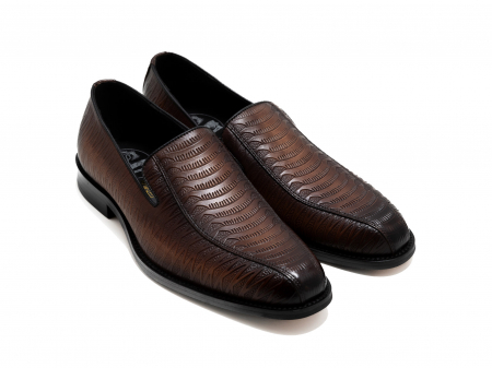 Loafers - Loafers din piele maro