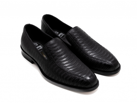 Loafers - Loafers din piele neagră