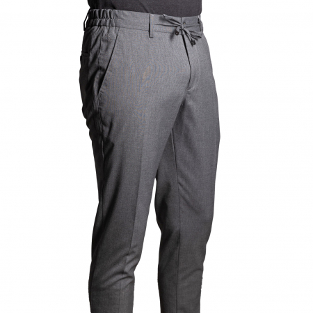 Pantaloni - Pantaloni gri, șnur