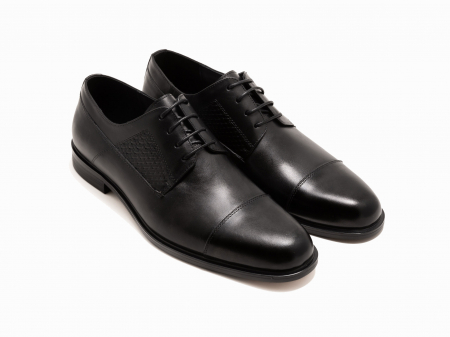Pantofi - Pantofi Office negru cu șiret