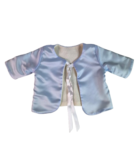 Compleu botez baieti cu doua fete - Print, marimea 62, Bleu-Crem MAR0028 [7]