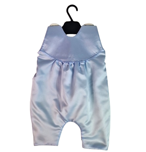 Compleu botez baieti cu doua fete - Print, marimea 62, Bleu-Crem MAR0028 [6]