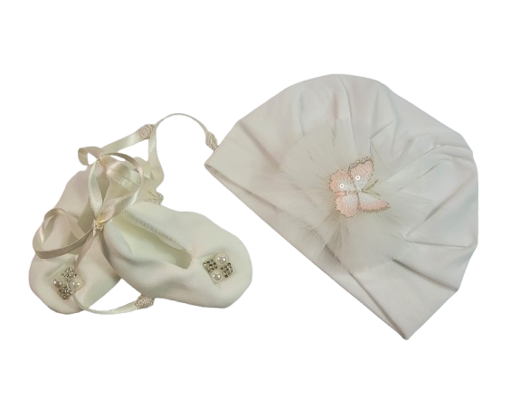 Compleu botez fete marimea 62, alb, 0-3 luni RTX0006A [4]