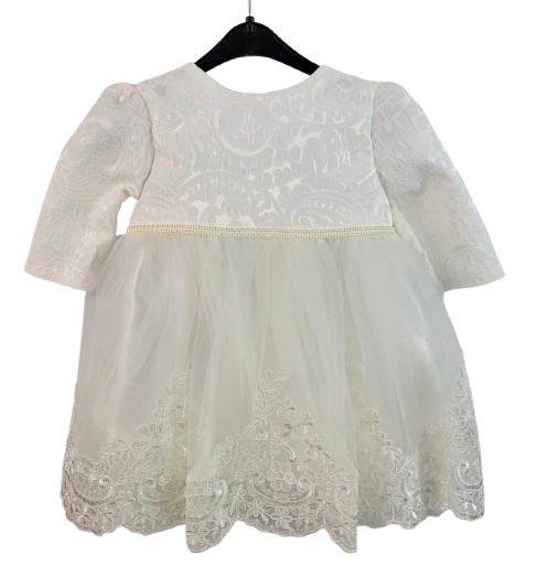 Compleu iarna botez fete sezon rece, marimea 62, crem, 0-3 luni RTX0006B [2]