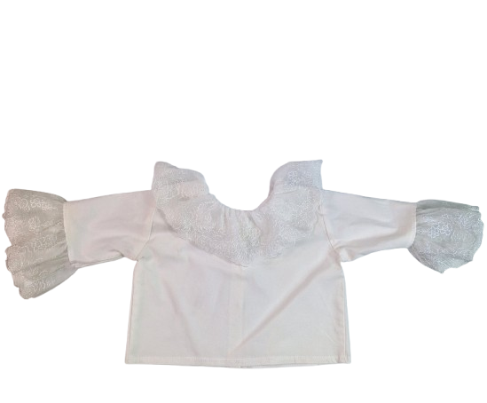 Compleu botez fete cu doua fete - Printesa, marimea 62, Roz-Crem MAR0027 [7]
