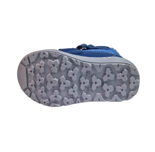 Ghete Baieti Hokide cu talonet Piele Naturala Imblanite Albastru HK438AB [5]