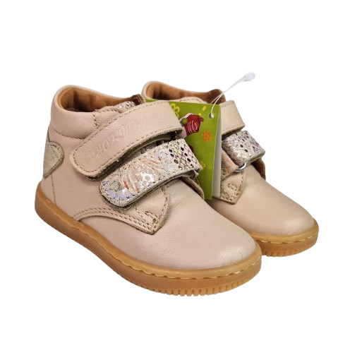 Ghete Fete Hokide cu talonet Piele Naturala Bej HK380BJ [6]