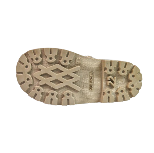 Ghete Fete Hokide cu talonet Piele Naturala Imblanite Crem HK365CM [5]