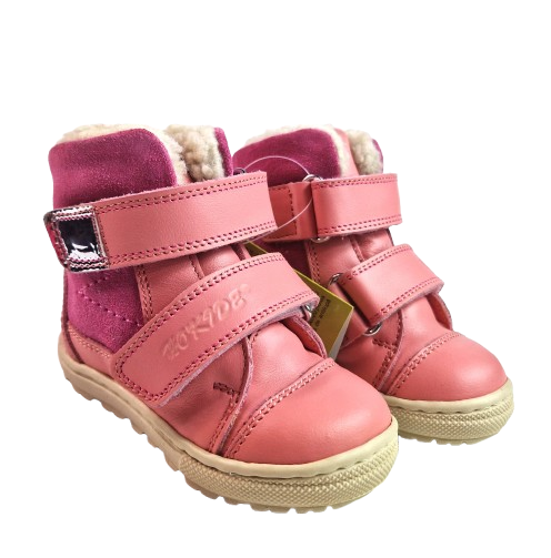 Ghete Fete Hokide cu talonet Piele Naturala Imblanite Roz HK438RZ [6]