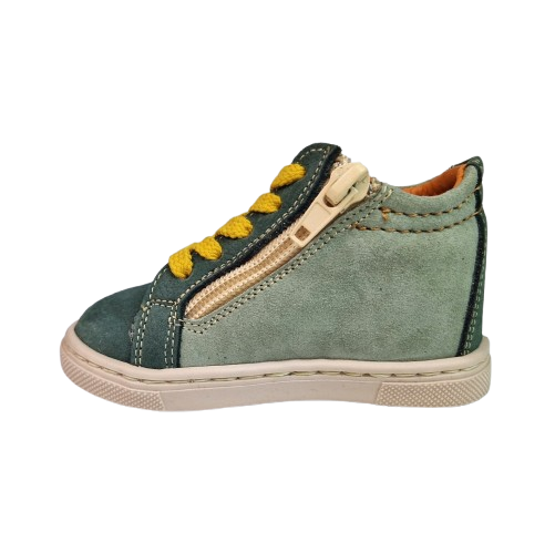 Pantofi Baieti Hokide cu talonet Piele Naturala Kaki HK482KA [3]