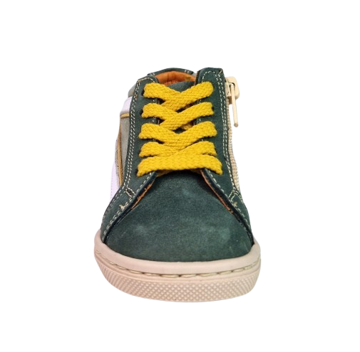 Pantofi Baieti Hokide cu talonet Piele Naturala Kaki HK482KA [2]