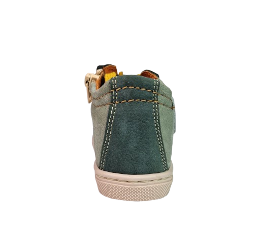 Pantofi Baieti Hokide cu talonet Piele Naturala Kaki HK482KA [4]