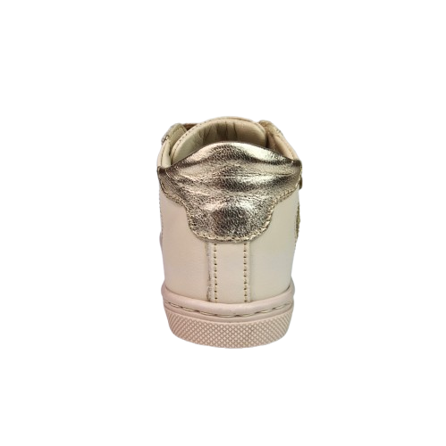 Pantofi Fete Hokide cu talonet Piele Naturala Crem HK482CM [3]