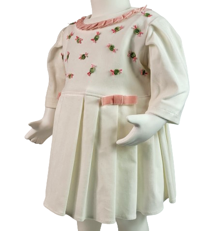 Rochita Marania din catifea, marimea 68, Alba MAR0029 [2]