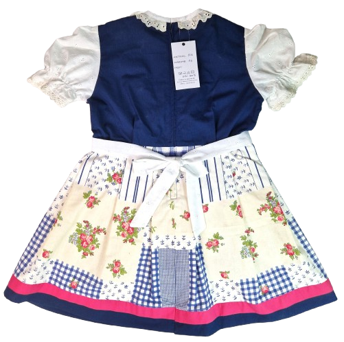 Rochita unicat dirndl, bleumarin-alb-roz MAR0046 [2]