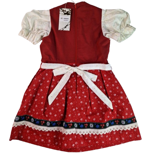 Rochita unicat dirndl, marimea 104, alb-rosu MAR0044 [2]