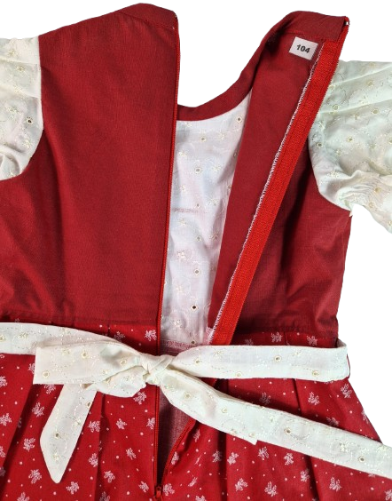 Rochita unicat dirndl, marimea 104, alb-rosu MAR0044 [6]