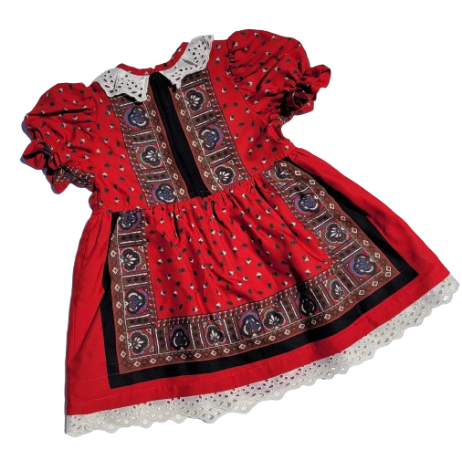 Rochita unicat dirndl, marimea 122, rosu MAR0012 [2]