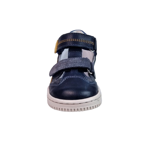 Sandale Baiati Hokide cu talonet Piele Naturala Albastru Gri HK386ABGR [2]