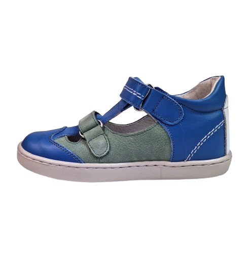 Sandale Baiati Hokide cu talonet Piele Naturala Albastru  HK386AB3 [3]