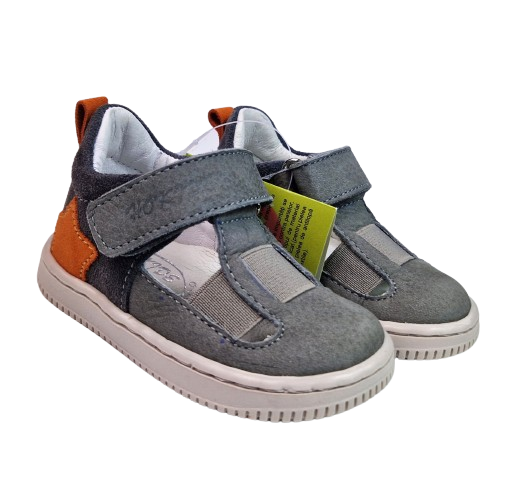 Sandale Baiati Hokide cu talonet Piele Naturala Gri HK433GR [6]