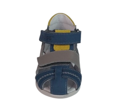 Sandale Baieti Hokide cu talonet Piele Naturala Albastru/BlueG. HK405ABG [2]