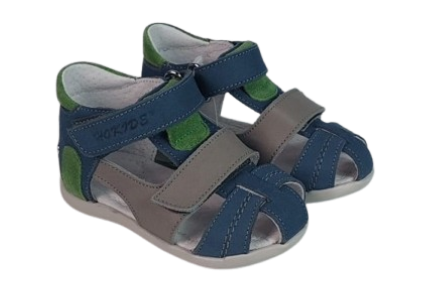 Sandale Baieti Hokide cu talonet Piele Naturala Albastru/BlueV. HK405ABV [6]