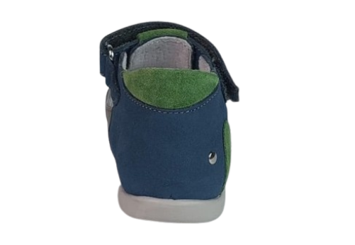 Sandale Baieti Hokide cu talonet Piele Naturala Albastru/BlueV. HK405ABV [4]