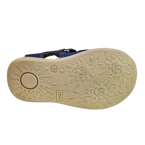 Sandale Baieti Hokide cu talonet Piele Naturala Albastru HK186ABGR [5]