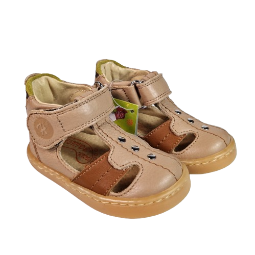 Sandale Baieti Hokide cu talonet Piele Naturala Maro HK273MR [6]