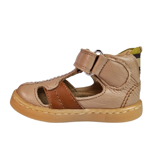 Sandale Baieti Hokide cu talonet Piele Naturala Maro HK273MR [3]