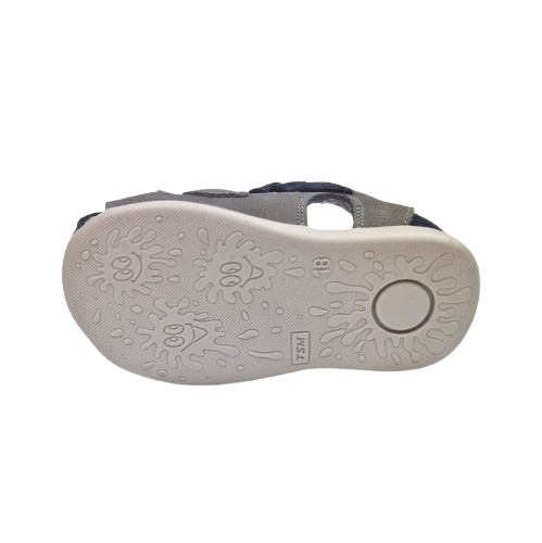 Sandale Baieti Hokide cu talonet Piele Naturala Albastru Verde HK405ABVD [5]