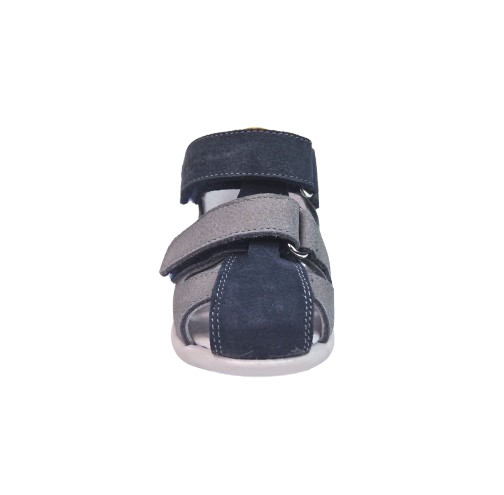 Sandale Baieti Hokide cu talonet Piele Naturala Gri HK186GR [2]