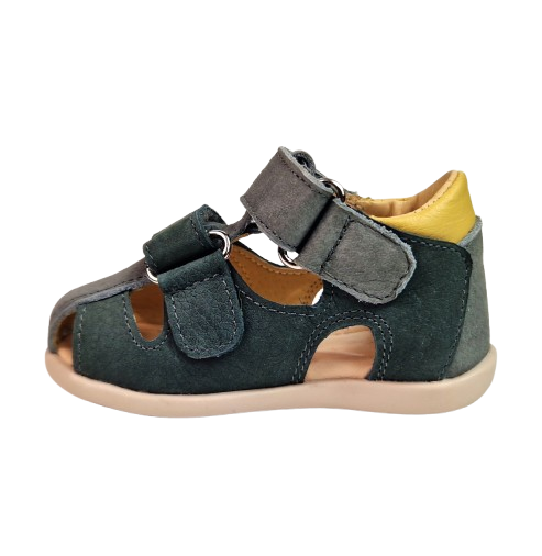 Sandale Baieti Hokide cu talonet Piele Naturala Gri HK186GR2 [3]