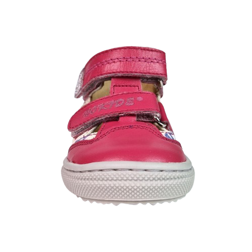 Sandale Fete Hokide cu talonet Piele Naturala Fucsia-Crem HK386FSCM [2]