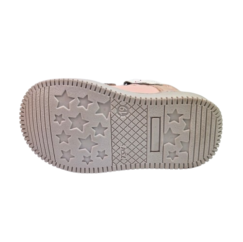 Sandale Fete Hokide cu talonet Piele Naturala Roz Alb HK386RZAL2 [5]