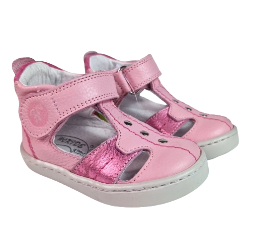 Sandale Fete Hokide cu talonet Piele Naturala Roz HK273RZ2 [6]
