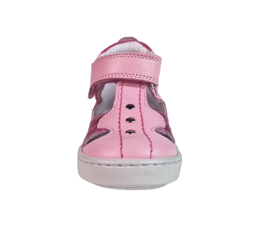 Sandale Fete Hokide cu talonet Piele Naturala Roz HK273RZ2 [2]